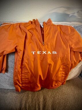 Texas Longhorns Vintage Pullover Windbreaker with Half-Zip Kids 6/7